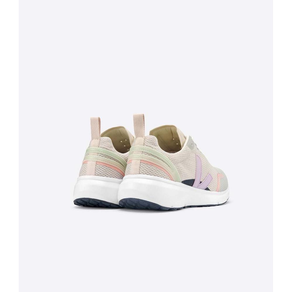 Veja CONDOR 2 ALVEOMESH Women's Shoes Beige/Purple | CA 498OKI